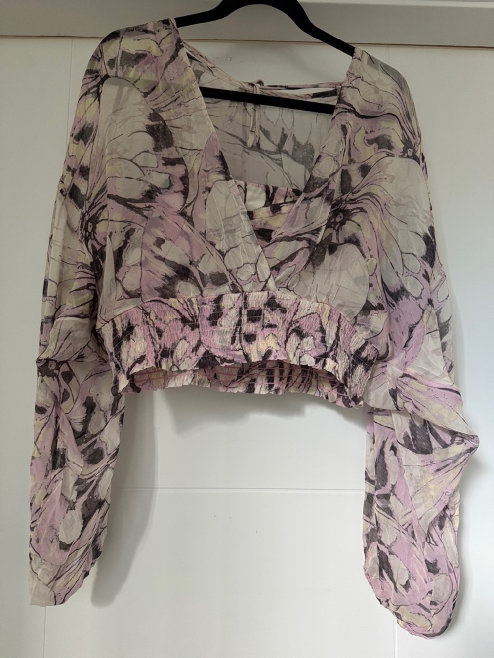 ANTHROPOLOGIE NWT - floral peasant blouse size large - Picture 2 of 6